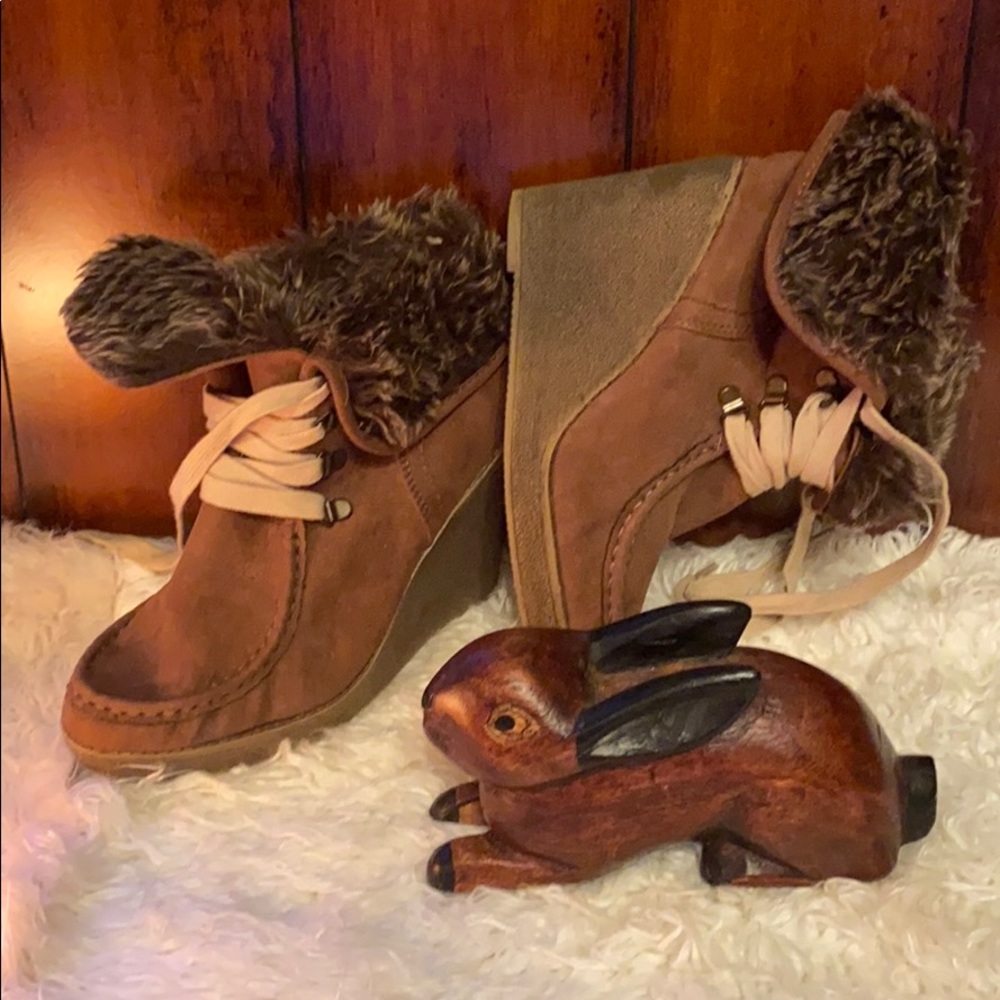 Cute Wedge Boots